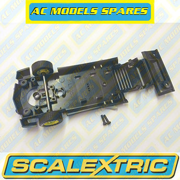 W8567 Scalextric Spare Underpan Chassis + Front Axle for Chevrolet Camaro