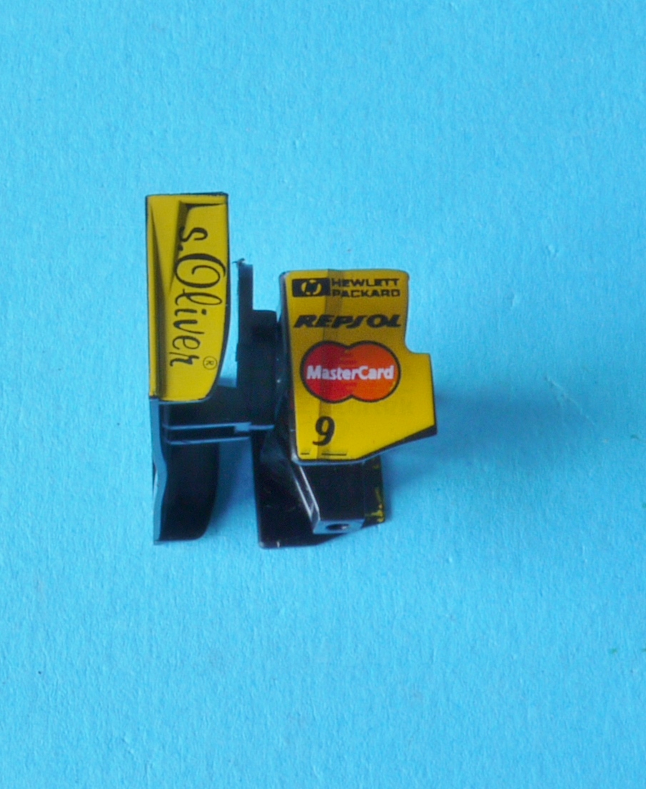 W8221 Scalextric Spare Front + Rear Wing for Jordan Mugen Honda F1 No.9 C2126 - Image 2