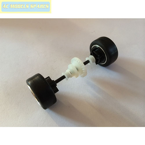 W10503 Scalextric Spare Rear Axle Assembly Red Hotrod Demolition Derby C3461