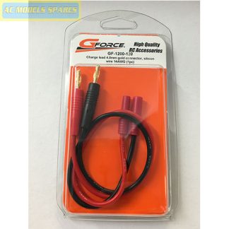G-Force GF1200120 Charge lead 4.0mm gold connector, silicon wire 14AWG (1pc)