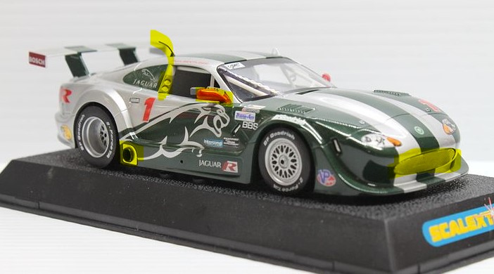 W9391 Scalextric Spare Accessory Pack for Jaguar Performance XKRs Trans Am C2711 - Image 4