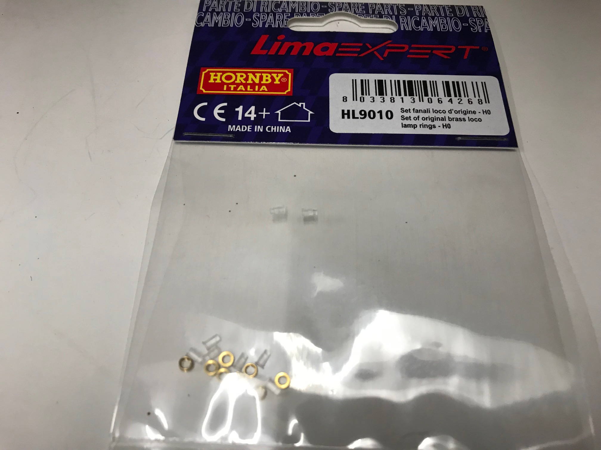 HL9010 Hornby Lima Set of Original Brass Loco Lamp Rings HO also for E626 IS1g
