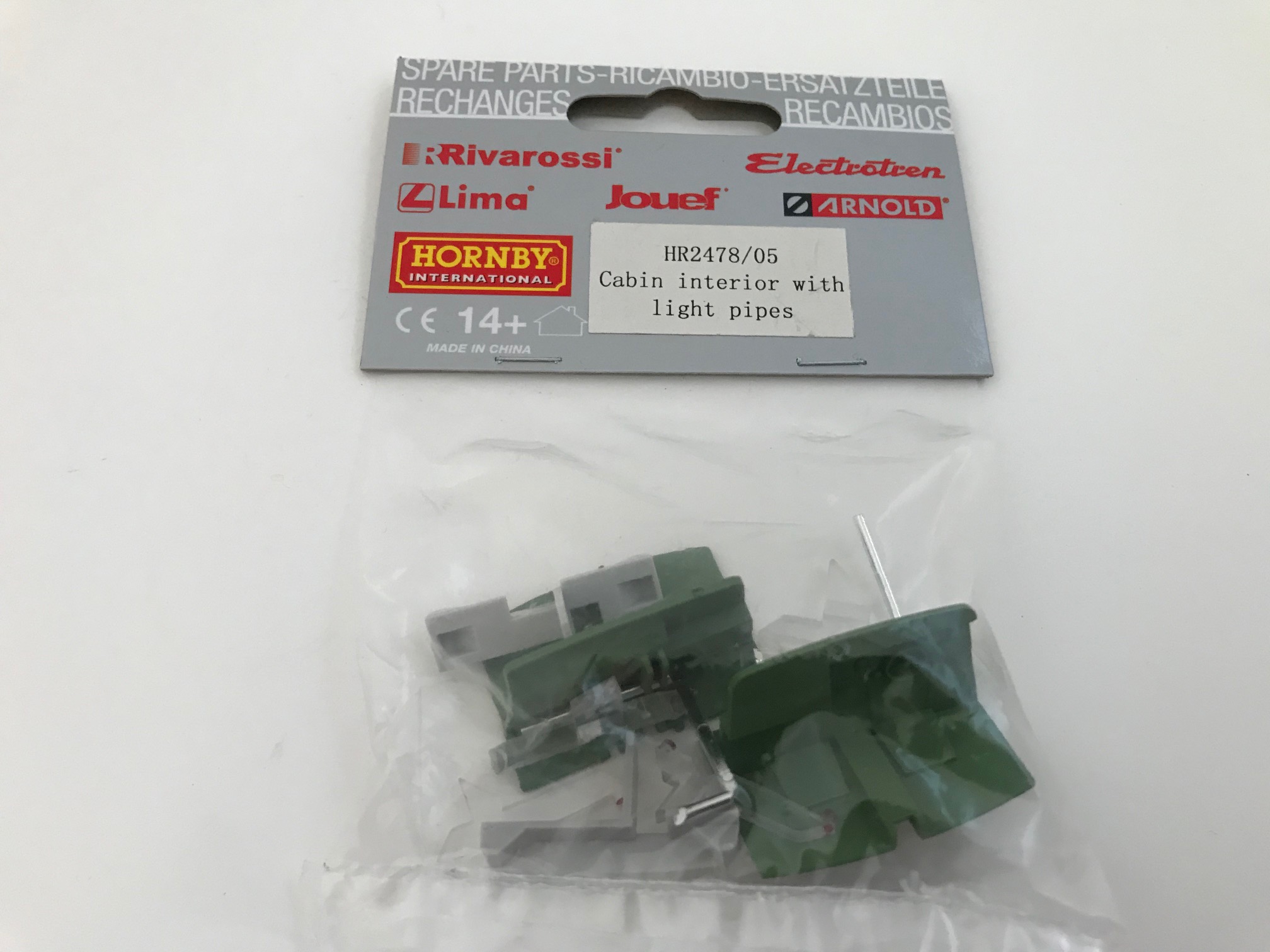 HR2478/05 Hornby Rivarossi Cabin Interior with Light Lenses for DR E251 IS15.4