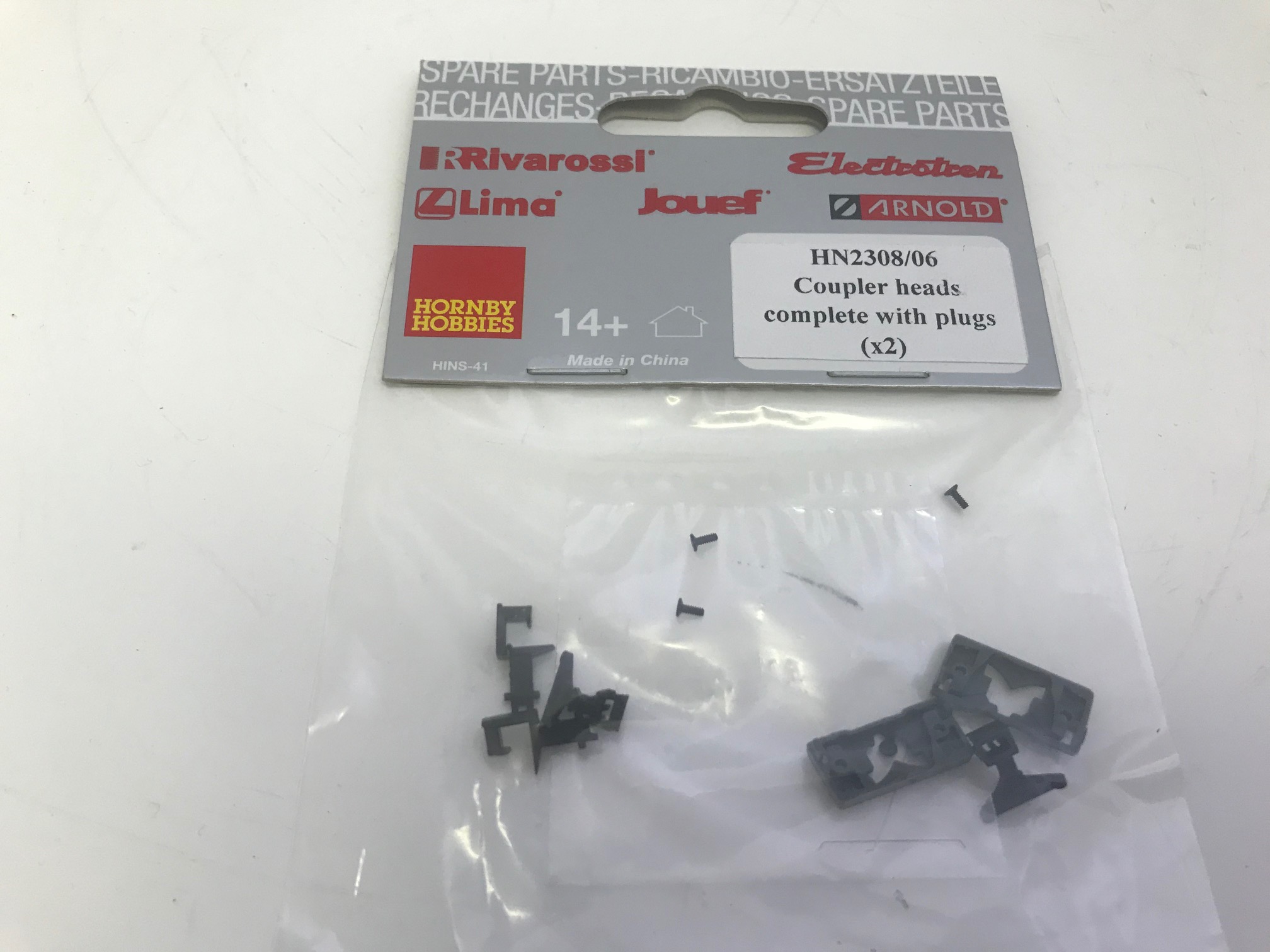 HN2308/06 Hornby Arnold N Gauge Coupler Heads + Plugs for CC72006 Isabelle IS7b