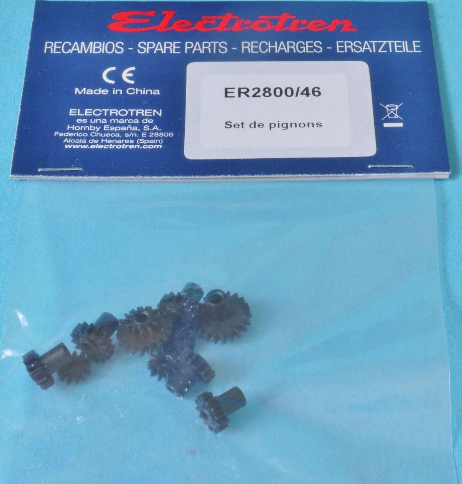ER2800/46 Hornby Electrotren Diesel Loco Gear Set 060DA-16 IS1.10