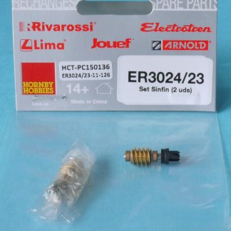 ER3024/23 Hornby Electrotren Worm Gear Set for Locomotora Eléctrica 7800 IS1.9