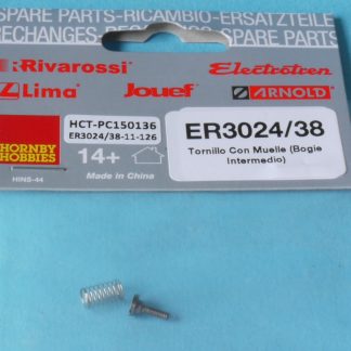 ER3024/38 Hornby Electrotren Intermediate Bogie Screw with Spring 7800 IS1.9