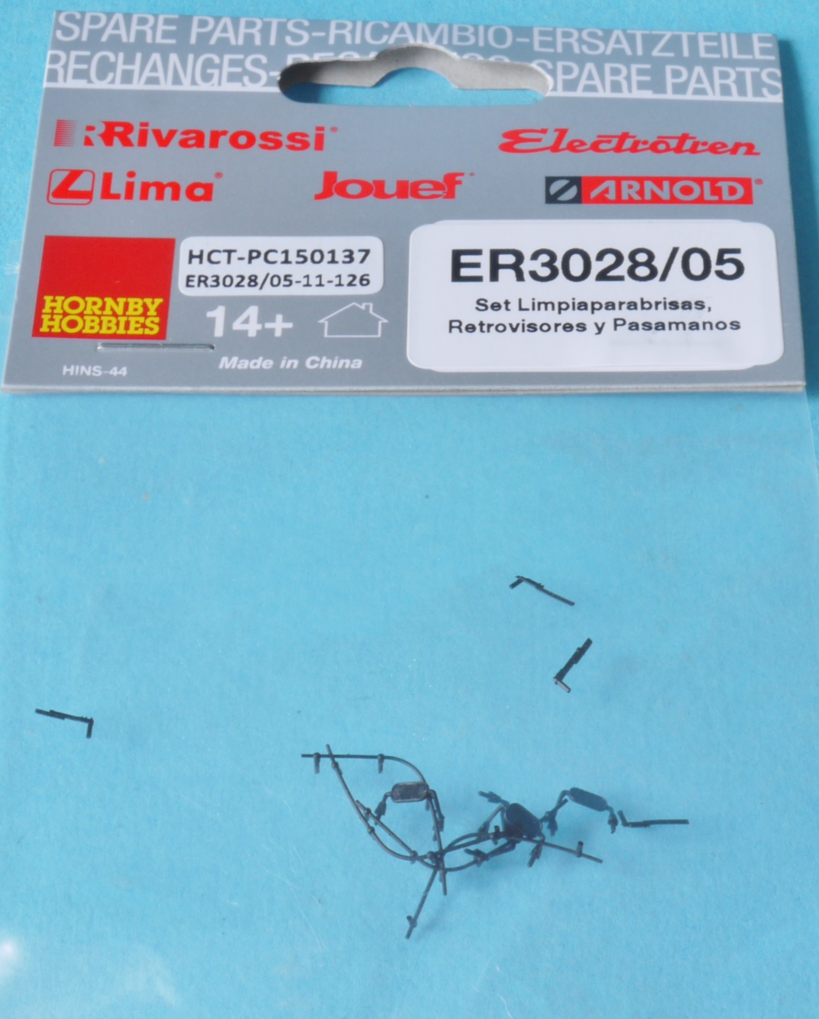 ER3028/05 Hornby Electrotren Windscreen Wipers, Mirrors, Handrails RENFE IS1.9