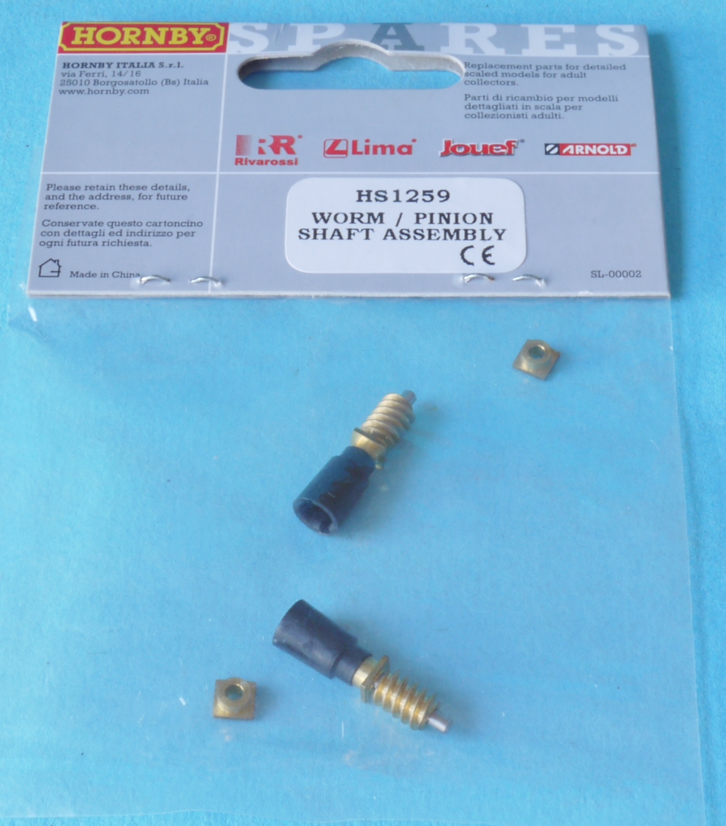 HS1259 Hornby Jouef Worm Pinion Shaft HJ2001/2007/2029/2030/2033/2034 IS1f