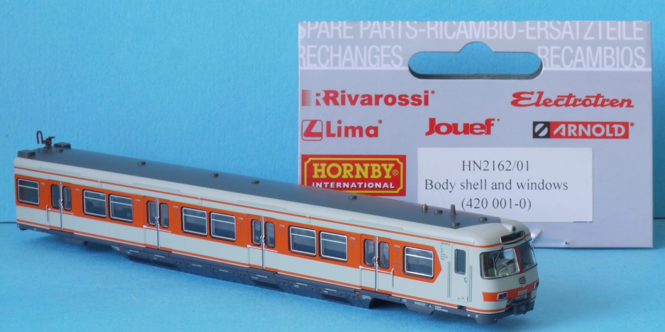 HN2162/01 Hornby Arnold N Gauge Body Shell, Glazing + Chassis SBahn