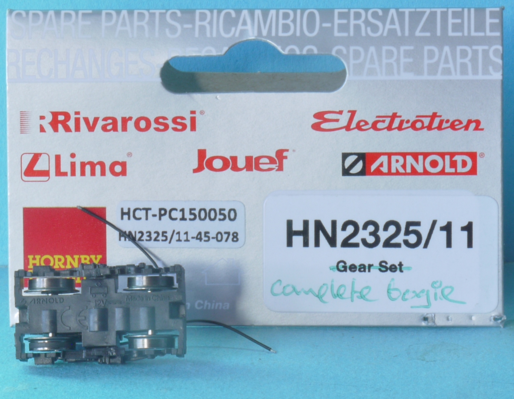 HN2325/11 Hornby Arnold N Gauge Complete Bogie Cisalpino EuroCity 484 SSB IS18n - Image 3