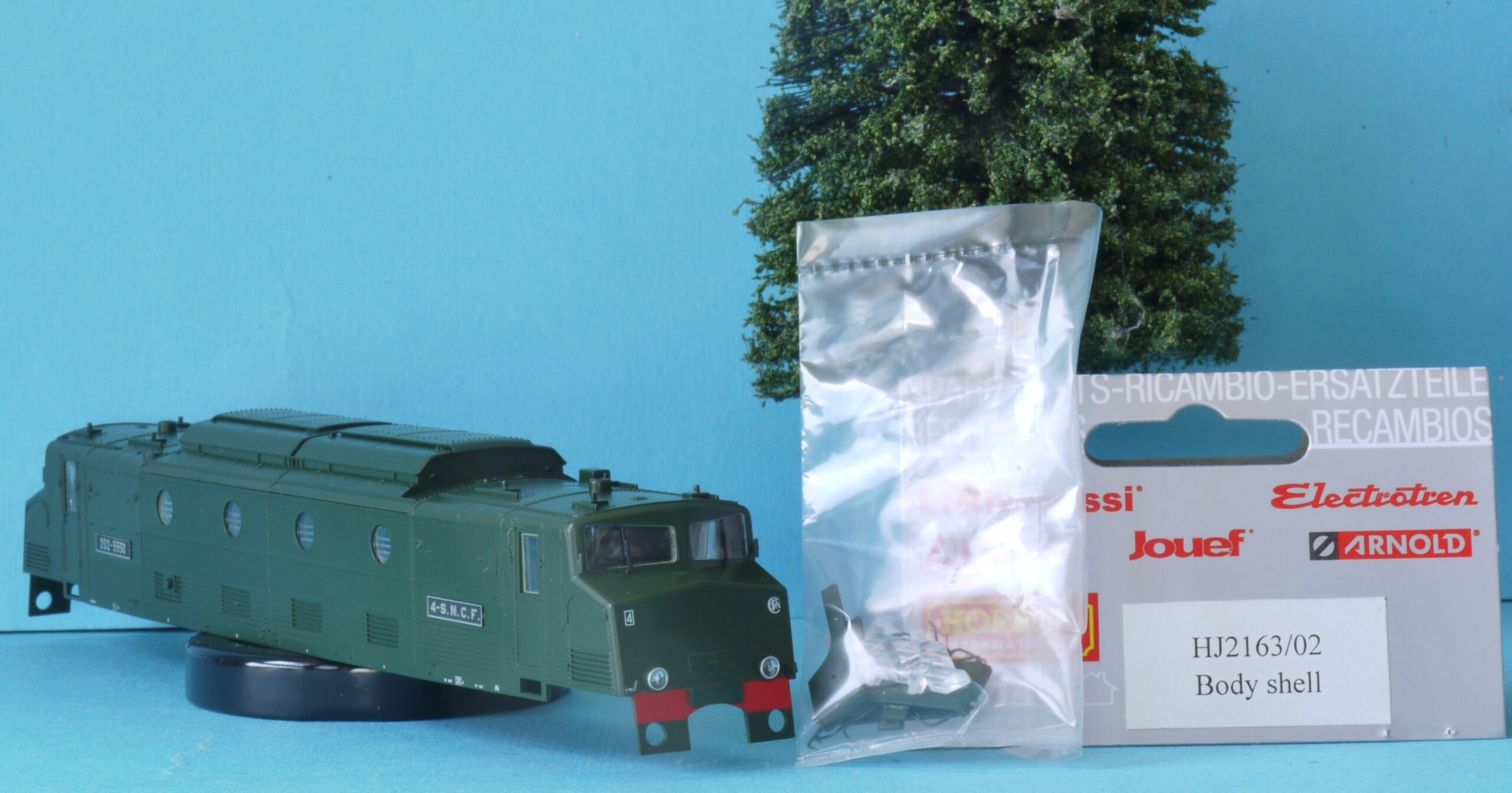 HJ2163/02 Hornby Jouef Body Shell for Electric Loco 2D2 5550 “Waterman” ISLn - Image 6