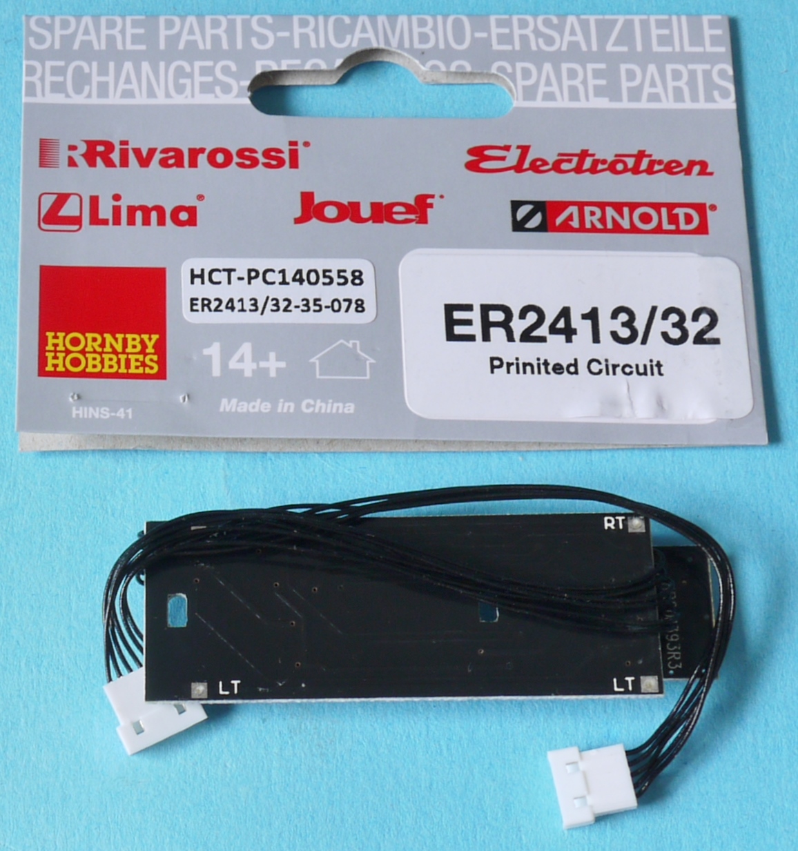 ER2413/32 Hornby Electrotren PCB with Wires + Plugs for Diesel Loco 1617 IS22j - Image 2