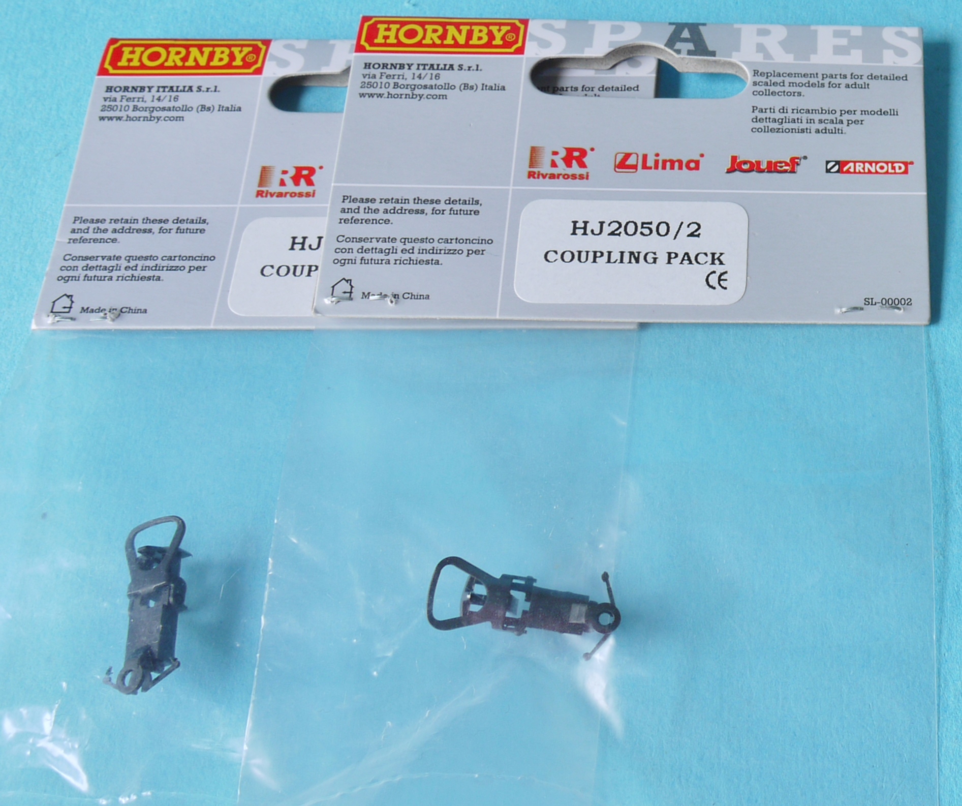 HJ2050/2 Hornby Jouef 2 Coupling Packs for Elett CC 6500 Locomotive IS27b