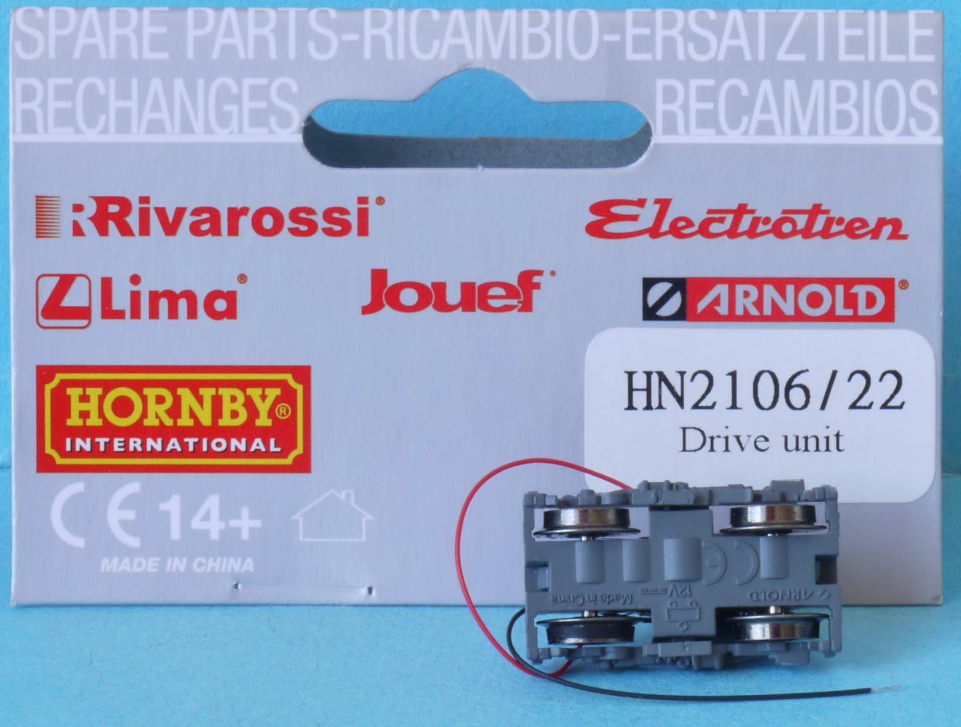 HN2106/22 Hornby Arnold N Gauge Drive Unit + Worm for Class E186 Traxx ITL IS26b - Image 2