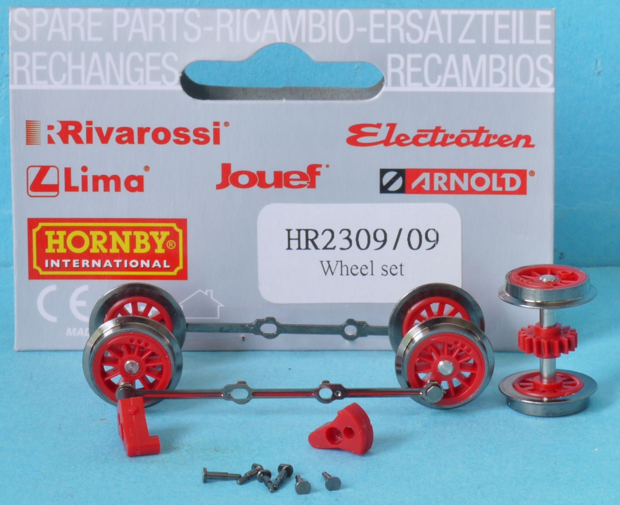 HR2309/09 Hornby Rivarossi Wheels + Coupling Rods Diesel Shunter Class 236 IS24g