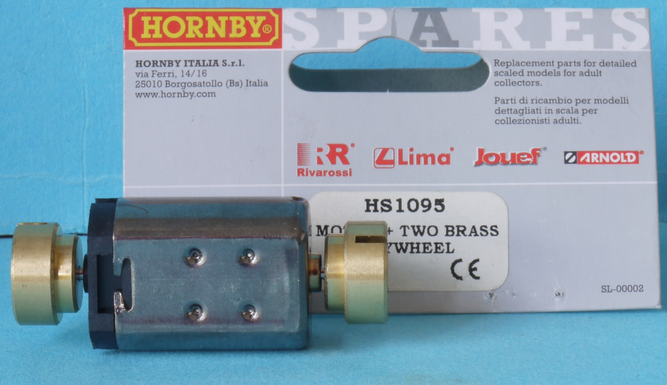 HS1095 Hornby Rivarossi Motor + Flywheels for Electric Elette E.424 DC IS27j - Image 2