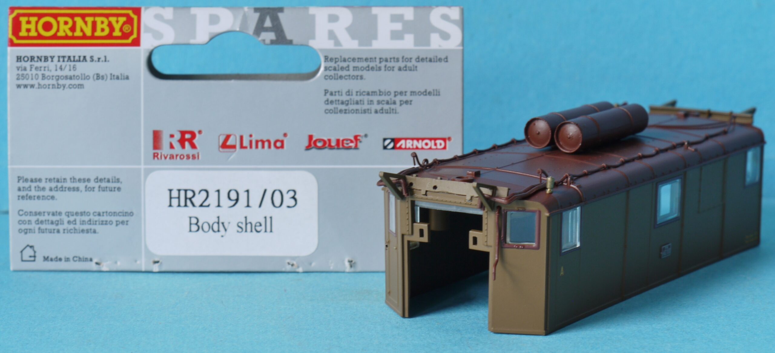 HR2191/03 Hornby Rivarossi Body Shell Trifase E.432 FS Castano-Isabella ...