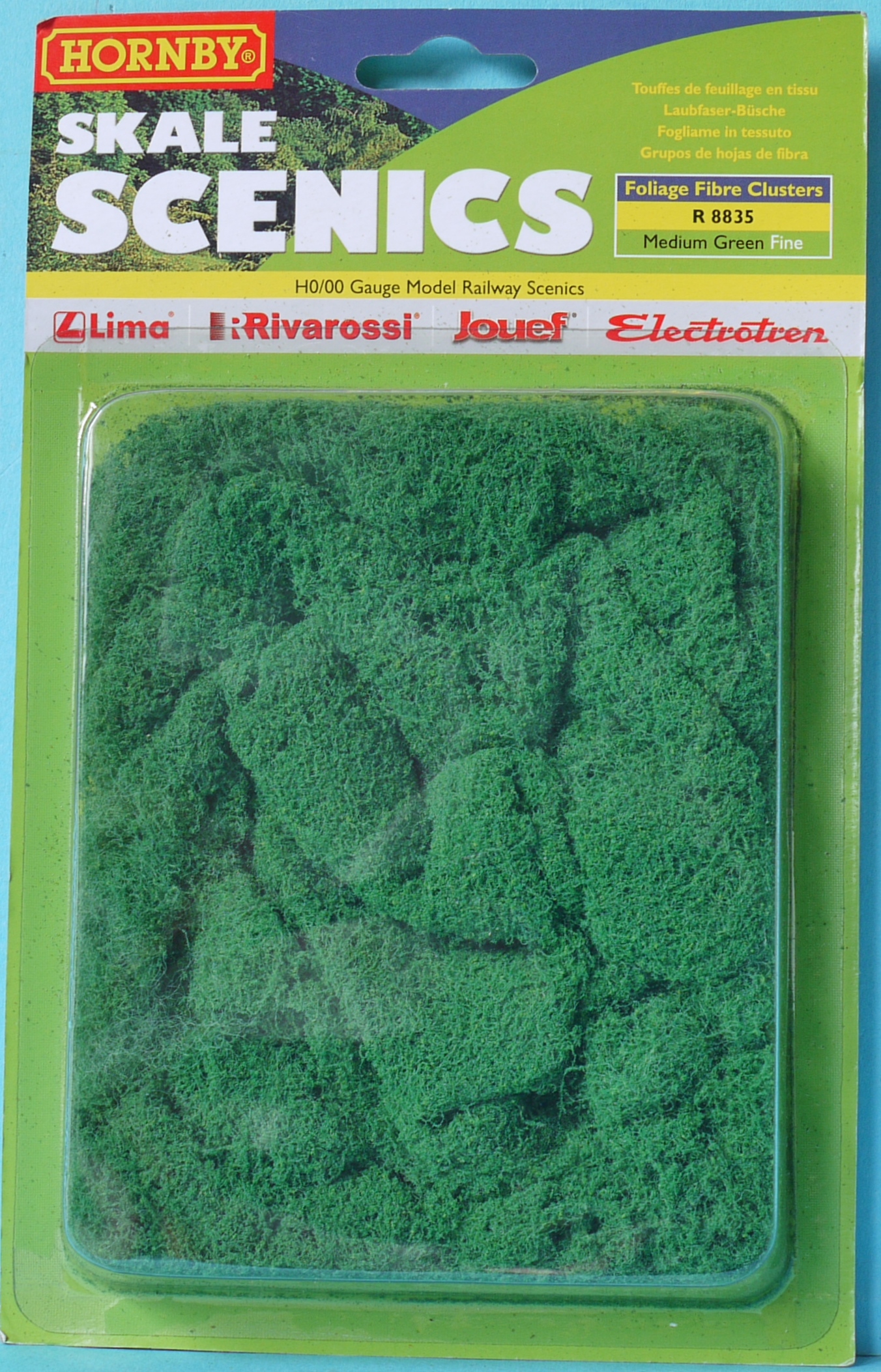 Hornby R8835 Skale Scenics Foliage Fibre Clusters Medium Green Fine BRAND NEW