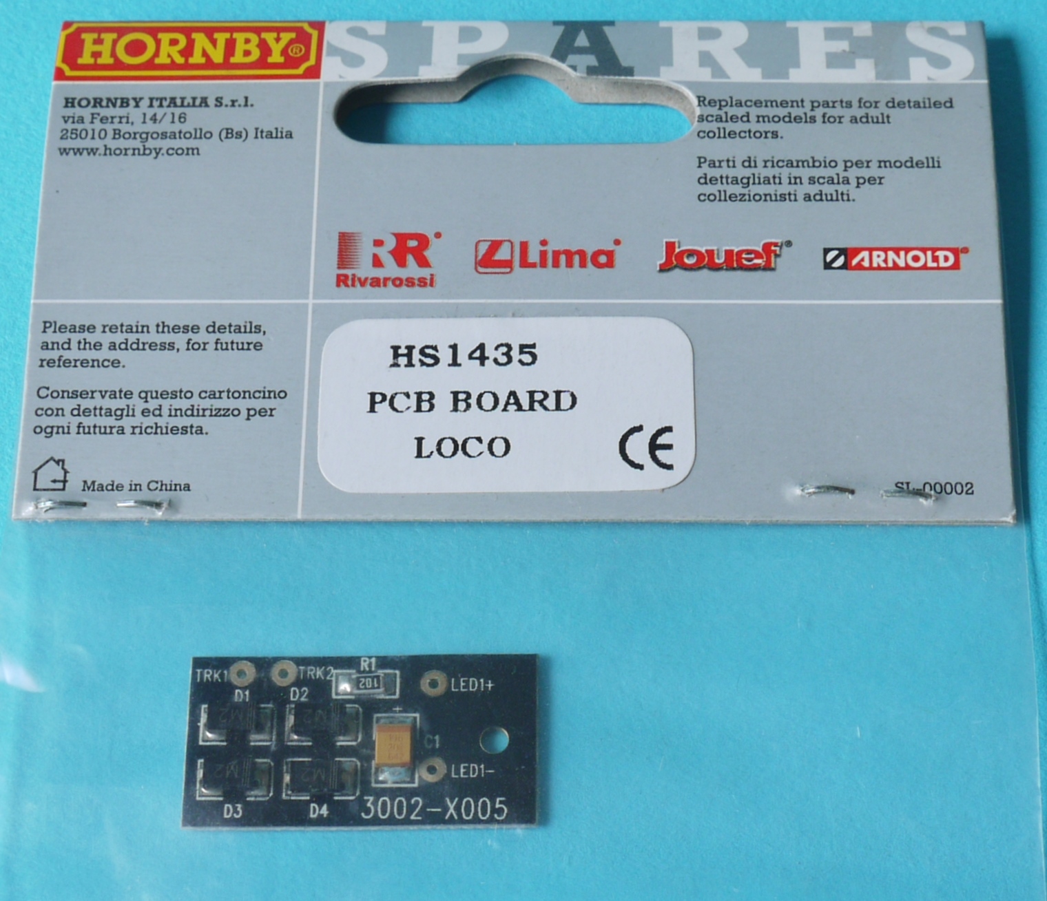 HS1435 Hornby Rivarossi Loco PCB for Sound Allegheny 2-6-6-6 CL725 HR2051 IS37k