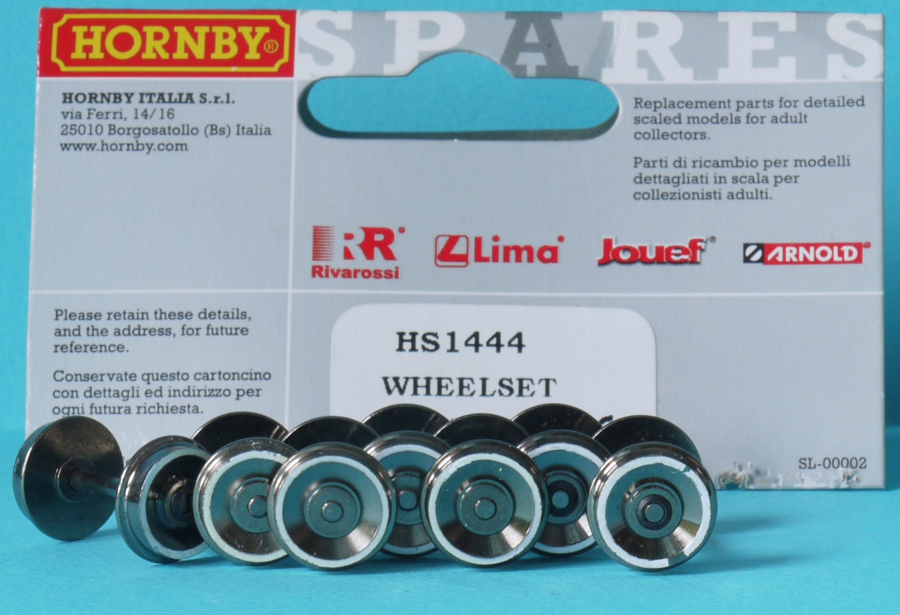 HS1444 Hornby Rivarossi Tender Wheel Set Allegheny 2-6-6-6 CL725 HR2006 IS37i