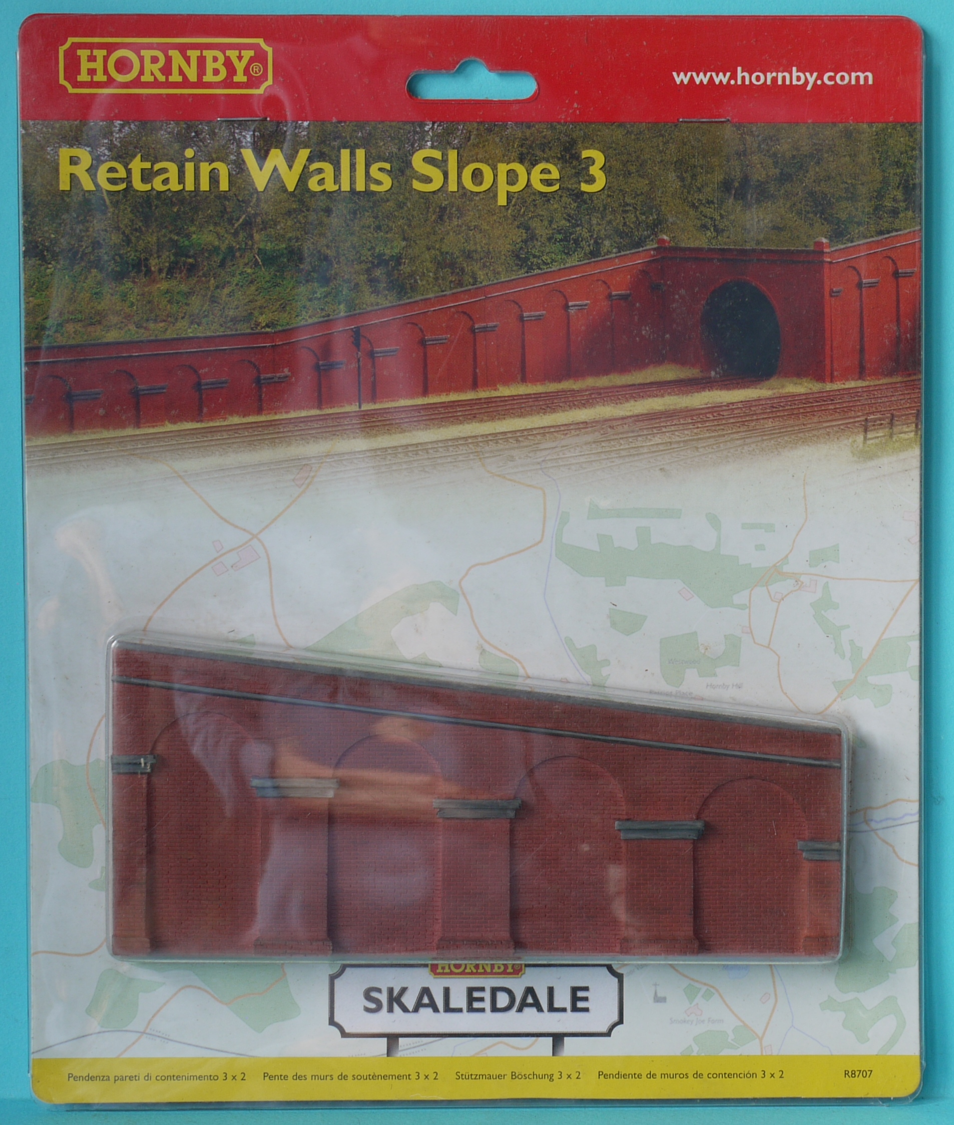Hornby R8707 Skaledale Retain Walls Slope 3 OO Scale BRAND NEW - Image 2