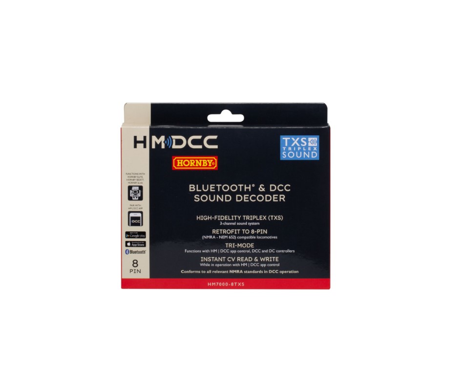 R7336 Hornby HM7000-8TXS Bluetooth & DCC Sound Decoder (8-pin)