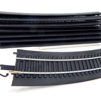 8× Bachmann 44403 EZ Track Pieces 22" Radius 22.5° Black Roadbed Steel Alloy NOS